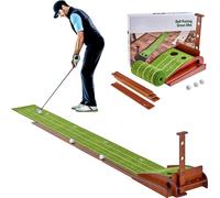 Tapis de golf putting - Tapis de golf d'entraînement avec 2 trous - Putting Green pour un entraînement de golf efficace - Accessoires de golf indoor