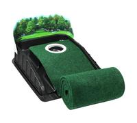 Tapis de golf - Simulateur de voie de pratique de putting professionnel, structure de contrôle de chemin de retour intégrée, accessoire d'amélioration de l'alignement de force, outil de construction