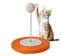 Tapis de grattant pour chats, baguette interactive drôle avec boule de sisal, griffoir en sisal pour chats | pour la formation stimulation mentale chasse simulée jeu maison en plein air voyage T