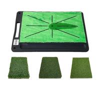 Tapis de grève de golf - Tapis d'entraînement de golf | Tapis de club de golf avec retour Swing Path | Tapis d'entraînement de golf intérieur et extérieur - Avec dos en caoutchouc - Pour des exercices
