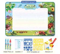 Tapis De Gribouillage Magique Pour Dessin À L'eau, 100x80cm, Avec Stylos Magiques Réutilisables, Planche De Peinture À Colorier, Jouets Éducatifs Montessori, Cadeaux Pour Enfants--Insect