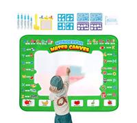 Tapis de gribouillage pour - Tapis de dessin à l'eau réutilisable géant, tableau éducatif de révélation des couleurs pour les tout-petits, d'art et d'écriture interactive avec marqueur