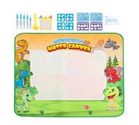 Tapis de griffonnage à eau - Planche à colorier réutilisable extra large, bloc d'activités de peinture et d'écriture pour , set d'apprentissage créatif sans désordre avec stylos mag