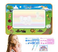 Tapis de griffonnage géant à l'eau - Tapis de dessin magique aqua, tapis de peinture pour grands | Tapis d'art aquatique à eau réutilisable, grande planche de griffonnages de château fantaisie