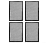 Tapis de gril antiadhésif, feuilles de barbecue réutilisables en maille pour barbecue au charbon de bois, gaz, viande, légumes (noir, 40 x 33 cm)