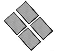 Tapis de gril antiadhésif, feuilles de barbecue réutilisables en maille pour barbecue au charbon de bois, gaz, viande, légumes (noir, 36 x 42 cm)