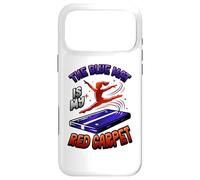 Tapis de Gymnastique Bleu Tapis Rouge Citation Gymnaste Coque pour iPhone 17 Pro Max