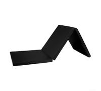 Tapis de gymnastique épais en cuir PU de 61 cm de large | Design à trois volets, deux poignées de transport, portabilité compacte, yoga pilates, solution d'économie d'espace