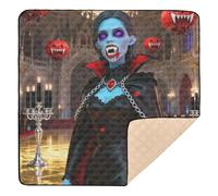 Tapis de gymnastique et d'activités pour l'intérieur et l'extérieur, motif femme vampire, gothique, pour bébés, nourrissons, tout-petits, 127 x 127 cm