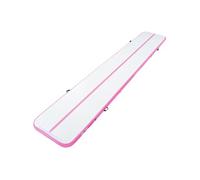 Tapis de Gymnastique Gonflable 6 m Piste d'Acrobatie avec Pompe Rose