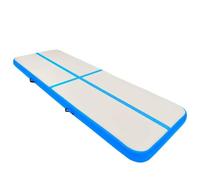 Tapis de gymnastique gonflable avec pompe - 300 x 100 x 10 cm - En PVC - Rose - Absorbe les chocs - Antidérapant - Imperméable - Pour yoga, judo, lutte, kickboxing et natation
