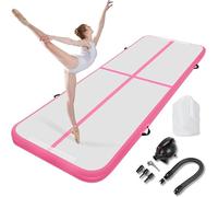 Tapis De Gymnastique Gonflable Pour Piste De Tumbling, Piste De Tumbling Gonflable épaisse De 10 Cm Avec Pompe électrique Pour La Gymnastique à Domicile Kids Tumble Training/yoga/water/pilates red