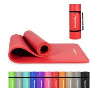 Tapis de gymnastique haut de gamme avec bandoulière + affiche d'exercice I 190 x 60, 80 ou 100 x 1,5 cm - tapis de yoga de différentes couleurs