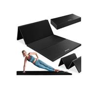 Tapis de gymnastique pliable et extensible noir