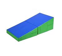 Tapis de gymnastique pliable - Rampe de culbute acrobatique pour enfants pour entraînement à la maison et à la salle de sport, mousse durable, surface antidérapante, parfait pour l'exercice, le yoga