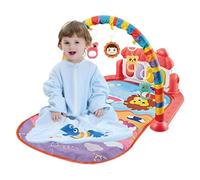 Tapis de gymnastique pour bébé | Tapis de jeu pour bébé tout-petit, de jeu ronds multifonctionnels de temps de ventre, cadeau de développement précoce de centre d'activité musicale pour les