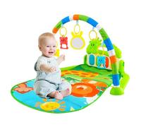 Tapis de gymnastique pour en bas âge, tapis d'activités pour piano avec 5 jouets sensori