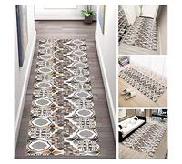 Tapis de Hall, Motif Géométrique Touch Lavable Soft Thin Low Pile Pour Porte, Balcon, Décors de Bureau/A/60X200Cm
