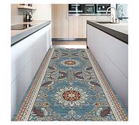 Tapis de Hall, Tapis de Zone Design Floral Coupable Anti-Dérapage En Caoutchouc, Utilisé Pour Les Entrées de Cuisine Du Salon/A/140X500Cm
