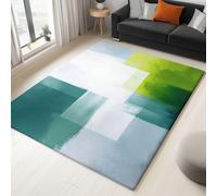 Tapis de Imprimé Gris Clair, Gribouillis Abstraits Géométriques Tapis Lavable Antidérapant Poils Courts, Moquette Grand Intérieur, Entretien Facile pour Chambre d'enfant Cuisine 160 x 230 cm