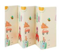 Tapis de jeu 180 x 200 cm avec divers motifs d'animaux Blanc