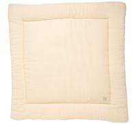 Grand tapis de jeu en double gaze de coton - uni petale beige TU
