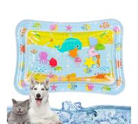 Tapis de jeu à capteur d'eau | Tapis d'eau gonflable Cool Comfort | Jouet pour chat Occean Breeze Splashland | Thème mer Occean | Jouet sensoriel | Sentez-vous frais et confortable pour l'intérieur