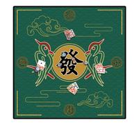 Tapis de jeu antidérapant pour table, 68,6 x 68,6 cm, nappe de jeu de dés, accessoires de mahjong rétro, tapis de table de jeu de société pour mahjong, poker, cartes