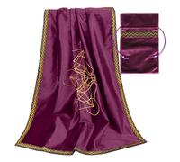 Tapis de jeu Astrolabe - Pendule de divination - Nappe de tarot - Accessoires de jeu de société - Tapis de bureau carré avec sac - Nappe de divination - Tapis de table de tarot pour lire Oracle