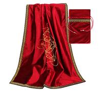 Tapis de jeu Astrolabe - Pendule de divination - Nappe de tarot - Accessoires de jeu de société - Tapis de bureau carré avec sac - Nappe de divination - Tapis de table de tarot pour lire Oracle