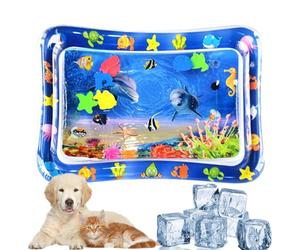 Tapis De Jeu Avec Capteur D'eau Pour Chats - Tapis De Jeu Avec Capteur D'eau Épaissis | Tapis De Centre D'activité Thème Océan 50 X 70 Cm Pour La Motricité Fine