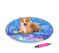 Tapis de jeu avec eau - Base rafraîchissante pour intérieur | lavable, pliable, sensoriel de refroidissement pour animaux de compagnie, confort intérieur extérieur, jouer, se détendre