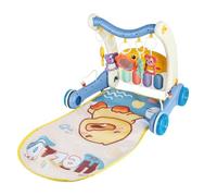 Tapis de jeu bébé avec arche de jeu, Tapis d’éveil Piano, Tapis d'activités bébé 0 à 12 mois, marcheur d'apprentissage garçon et fille -72 * 43,5 * 42,5 cm - Blue