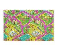 Tapis De Jeu Bébé Casa Pura Campus, Coupez Sur Mesure, Multicolore