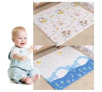 Tapis de Jeu Bébé Réversible 200x180cm - Tapis de Sol en Mousse Épais et Pliable - Développement Sensoriel et Motricité - Facile à Nettoyer - Idée Cadeau Naissance (Style 6,200x180cm)