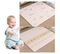 Tapis de Jeu Bébé Réversible 200x180cm - Tapis de Sol en Mousse Épais et Pliable - Développement Sensoriel et Motricité - Facile à Nettoyer - Idée Cadeau Naissance (Style 5,200x180cm)
