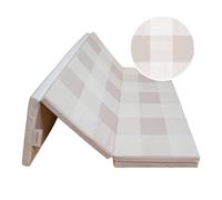 Toddlekind Tapis de Jeu Bébé Pliable 102 x 183 cm - Mousse à Mémoire de Forme Épaisse, Revêtement en Cuir Végan Non Toxique, Portable et Sécurisé - Tapis de Sol Bébé
