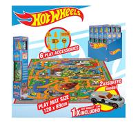 Tapis de jeu - CLAUDIO REIG - Hot Wheels - 87,5 x 118 cm - Multicolore - Inclus voiture et panneaux
