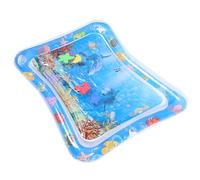 Tapis de Jeu Coussin de Ramper Bébé Aquatique Gonflable pour Bleu | Pvc Rectangulaire, Motif Créatif Créature Marine, Éveil Sensoriel, Rangement Facile