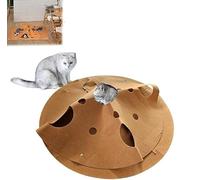 Tapis de jeu d'activité pour chat, jouet interactif froissé pour chats, encourage le plaisir de la chasse, design peu encombrant, facile à nettoyer, parfait tapis de jeu pour cacher et chercher