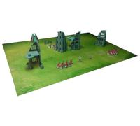 Tapis de Jeu de Guerre avec Tous Les déploiements Vert forêt 60pox44po, L