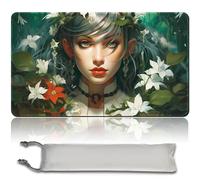 Tapis de jeu de société MTG, sac étanche gratuit, bords cousus, tapis de souris pour amateurs de cartes, tapis de jeu MTG avec zones (tapis de jeu original) (pas de zone, Mayael The Anima)
