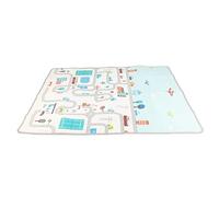 Tapis de Jeu de Sol pour bébé, Tapis de Jeu pour bébé 180 X 150 Cm, Tapis de Jeu Rectangulaire pour bébé, Tapis de Jeu Pliable et Doux avec Sac de Rangement, Tapis de Sol pour