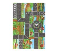 Tapis de jeu de voiture - Tapis de voiture en nylon | Tapis de voiture pour enfants 32,68 x 22,44 pouces | Tapis de cartes routières | Tapis de jeu City Life Road | Tapis de jeu