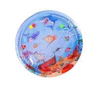 Tapis de jeu d'eau enrichi sensoriellement pour nouveau-né à 12 mois - Design simple de gonflage et construction anti-fuite - Tapis d'activité pour bébé