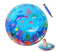 Tapis de jeu d'eau pour animaux de compagnie, coussin d'eau en gel froid pour chats et chiens : livré avec des jouets interactifs qui se balancent lorsqu'ils sont écrasés, coussin froid, lit froid