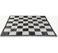 Tapis de jeu d'échecs de jardin, 140x140 cm Tapis de jeu d'échecs d'extérieur - avec sac et crampons métalliques