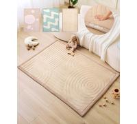 Tapis de jeu doux comme un nuage pour bébé 170 x 120 x 2,5 cm avec arcs - Tapis pour chambre d'enfant avec mousse à mémoire de forme de qualité supérieure - Tapis de motricité pour bébé avec dessous
