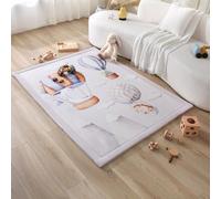 Tapis de jeu doux pour bébé 170 x 120 x 2,5 cm - Éveil avec mousse de qualité supérieure - Antidérapant