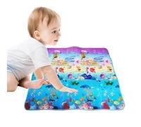 Tapis de jeu doux pour bébés - Grand tapis rampant, tapis de jeu antidérapant pour nouveau-nés | Tapis rembourré pliable pour les tout-petits, ramper, jouer et activités au sol sûres, tapis rampant do
